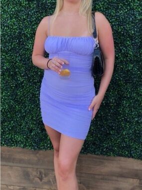 Princess Polly Lilac Ruched Mini Dress